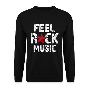 Feel Rock Music Festival Shirt - Sweat-shirt Unisexe - noir - Devant - Alina (178cm) & Michal (187cm)