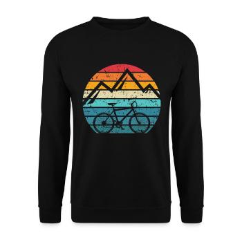 Je fais du vélo sans batterie - Sweat-shirt Unisexe - noir - Devant - Alina (178cm) & Michal (187cm)