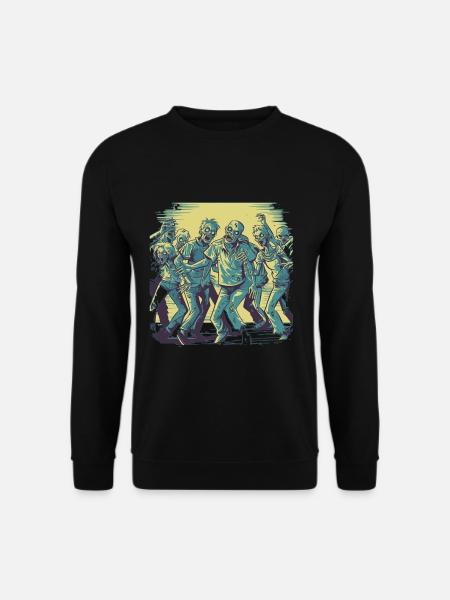 Tanzende Zombies - Gruseliges Zombie Motiv - Unisex Pullover - Schwarz