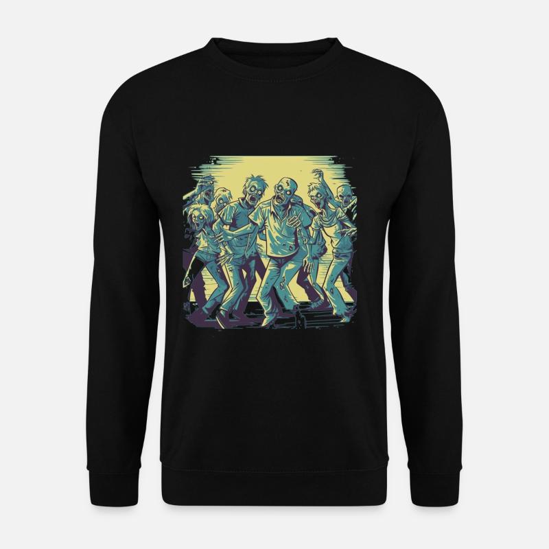 Tanzende Zombies - Gruseliges Zombie Motiv - Unisex Pullover - Schwarz