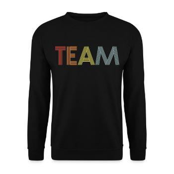 Équipe - Sweat-shirt Unisexe - noir - Devant - Alina (178cm) & Michal (187cm)