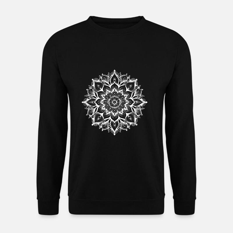 Yogi, Prana Mandala in white - Unisex Sweatshirt - black