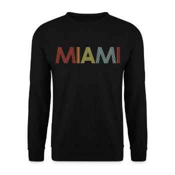 Miami - Unisex Pullover - Schwarz - Vorne - Alina (178cm) & Michal (187cm)