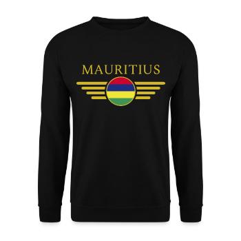 I Love Mauritius, Elegance Style Design T-Shirt - Unisex Sweatshirt - black - Front - Alina (178cm) & Michal (187cm)