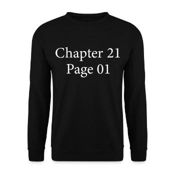 Chapter 21 Page 1 | 21st Anniversary 21st Birthday Gift - Unisex Sweatshirt - black - Front - Alina (178cm) & Michal (187cm)