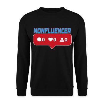 Nonfluencer Couleurs changeantes - Sweat-shirt Unisexe - noir - Devant - Alina (178cm) & Michal (187cm)