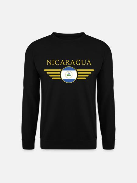 Ich liebe Nicaragua, Eleganz Stil Design T-Shirt - Unisex Pullover - Schwarz