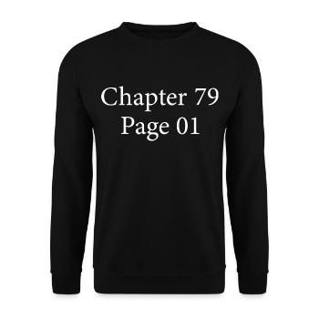 Kapitel 79 Seite 1 | 79. Jubiläum 79. Jubiläum Geschenk - Unisex Pullover - Schwarz - Vorne - Alina (178cm) & Michal (187cm)