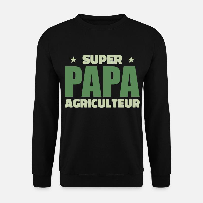 Super-Farmer-Vater - Unisex Pullover - Schwarz