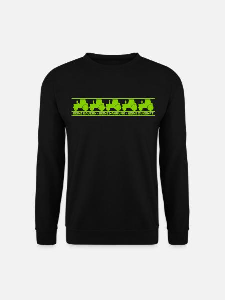 Protest - Keine Bauern Keine Nahrung Keine Zukunft - Unisex Pullover - Schwarz