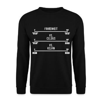 Science Humour Chemistry Thermodynamics Joke Funny - Sweat-shirt Unisexe - noir - Devant - Alina (178cm) & Michal (187cm)