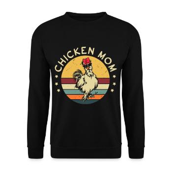 Maman poulet - Sweat-shirt Unisexe - noir - Devant - Alina (178cm) & Michal (187cm)