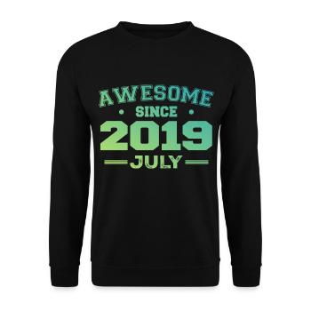 July 2019 Birthday Party July 2019 Retro - Unisex Sweatshirt - black - Front - Alina (178cm) & Michal (187cm)