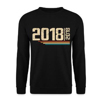 Vintage Anniversary 2018 Birthday Party 2018 - Unisex Sweatshirt - black - Front - Alina (178cm) & Michal (187cm)