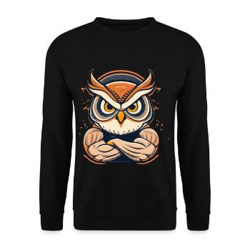 Bodybuilding Bodybuilder Lustig Geschenk - Unisex Pullover - Schwarz - Vorne - Alina (178cm) & Michal (187cm)