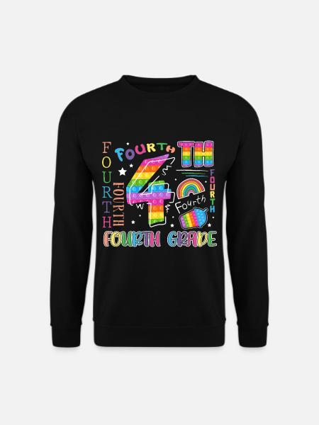 4.Klasse Schulkind Erster Schultag Vierte Klasse - Unisex Pullover - Schwarz