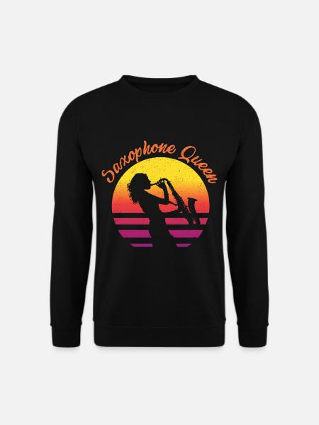 Saxophone Queen - Unisex Pullover - Schwarz