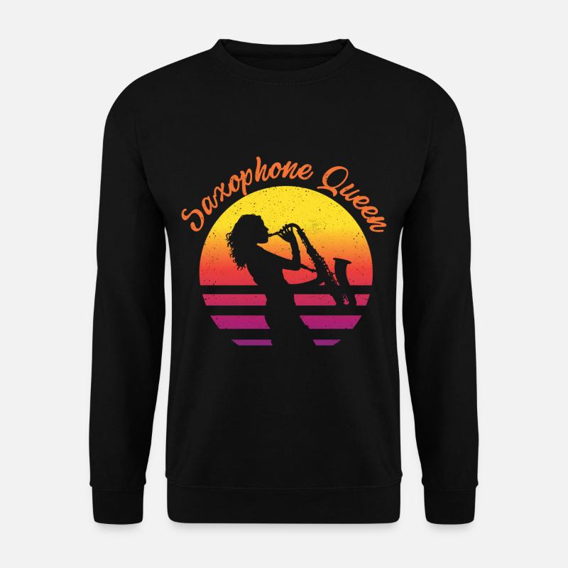 Saxophone Queen - Unisex Pullover - Schwarz