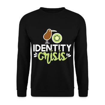 Kiwi Identity Crisis - Unisex Pullover - Schwarz - Vorne - Alina (178cm) & Michal (187cm)