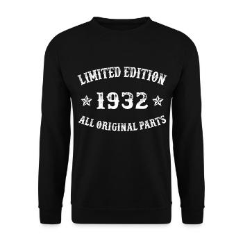 Limited Edition 1932 All Original Parts - Sweat-shirt Unisexe - noir - Devant - Alina (178cm) & Michal (187cm)
