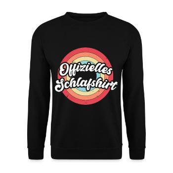 Chemise de couchage officielle - Sweat-shirt Unisexe - noir - Devant - Alina (178cm) & Michal (187cm)