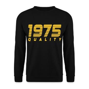 Qualité 1975 | Couleur changeable - Sweat-shirt Unisexe - noir - Devant - Alina (178cm) & Michal (187cm)