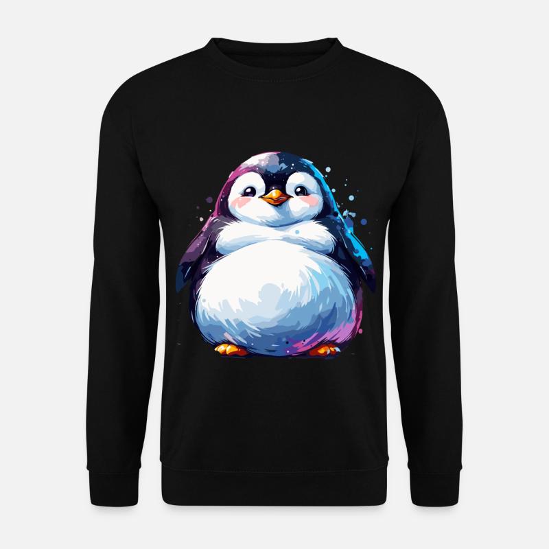 Fat Penguins Penguin Family Cute - Unisex Sweatshirt - black
