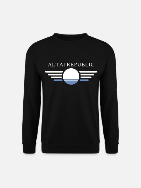 Ich liebe Altai Republik, Eleganz Stil Design T-Sh - Unisex Pullover - Schwarz