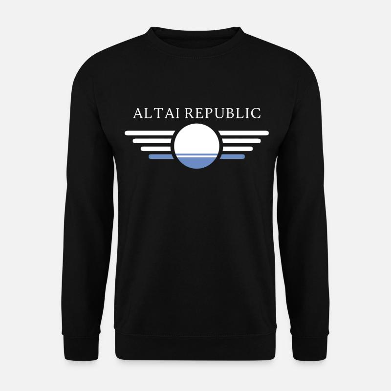 Ich liebe Altai Republik, Eleganz Stil Design T-Sh - Unisex Pullover - Schwarz
