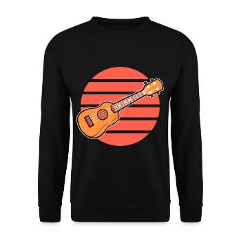 Ukulele - Sweat-shirt Unisexe - noir - Devant - Alina (178cm) & Michal (187cm)