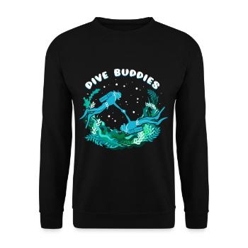 Dive Buddies - Unisex Pullover - Schwarz - Vorne - Alina (178cm) & Michal (187cm)