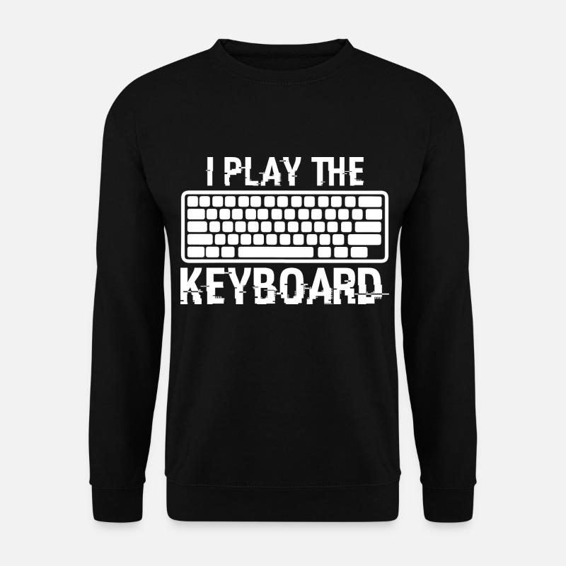 Ich spiele das Keyboard-Geschenk für Programmier-Liebhaber-Gamer - Unisex Pullover - Schwarz