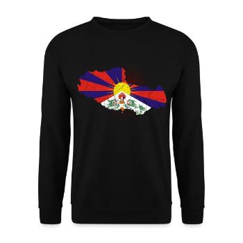 Tibet - Unisex Pullover - Schwarz - Vorne - Alina (178cm) & Michal (187cm)