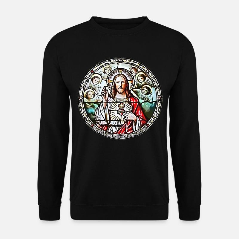 HEILIGSTES HERZ JESU - Unisex Pullover - Schwarz