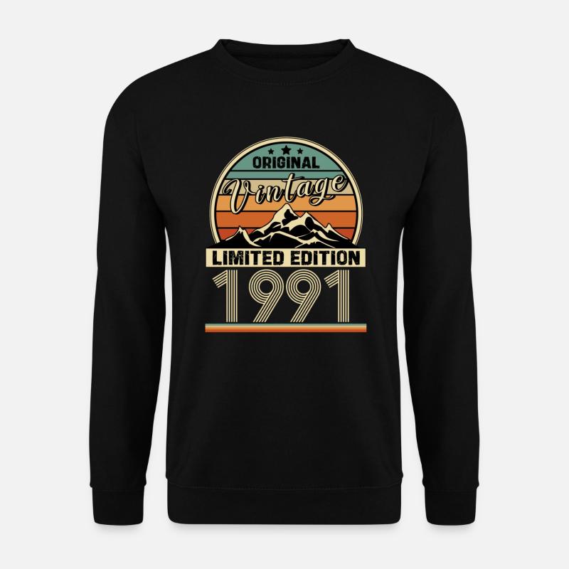 1991 - Sweat-shirt Unisexe - noir