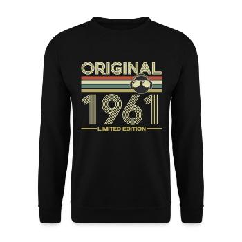 1961 - Unisex Sweatshirt - black - Front - Alina (178cm) & Michal (187cm)