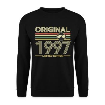 1997 - Unisex Pullover - Schwarz - Vorne - Alina (178cm) & Michal (187cm)