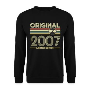 2007 - Unisex Pullover - Schwarz - Vorne - Alina (178cm) & Michal (187cm)