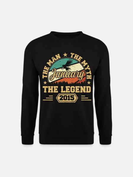 Die Legenden wurden im Januar 2015 geboren - Unisex Pullover - Schwarz