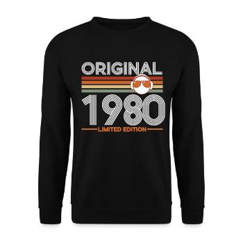 1980 - Unisex Sweatshirt - black - Front - Alina (178cm) & Michal (187cm)