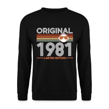 1981 - Unisex Sweatshirt - black - Front - Alina (178cm) & Michal (187cm)