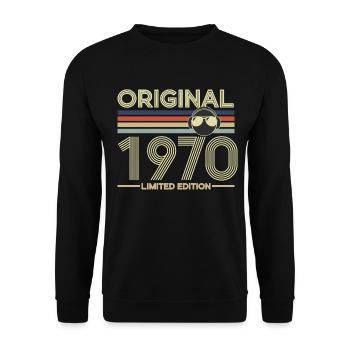 1970 - Unisex Sweatshirt - black - Front - Alina (178cm) & Michal (187cm)