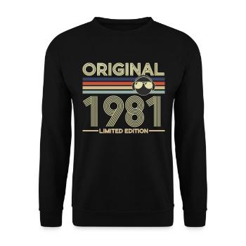 1981 - Unisex Sweatshirt - black - Front - Alina (178cm) & Michal (187cm)