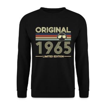 1965 - Unisex Sweatshirt - black - Front - Alina (178cm) & Michal (187cm)