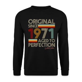1971 - Unisex Sweatshirt - black - Front - Alina (178cm) & Michal (187cm)