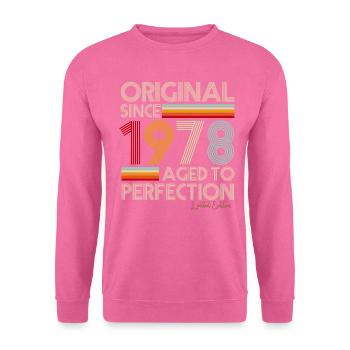 1978 - Sweat-shirt Unisexe - rose - Devant