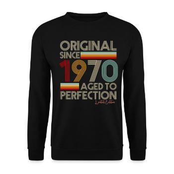 1970 - Unisex Sweatshirt - black - Front - Alina (178cm) & Michal (187cm)
