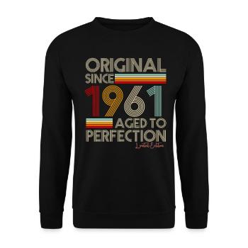 1961 - Unisex Sweatshirt - black - Front - Alina (178cm) & Michal (187cm)