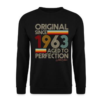 1963 - Unisex Sweatshirt - black - Front - Alina (178cm) & Michal (187cm)