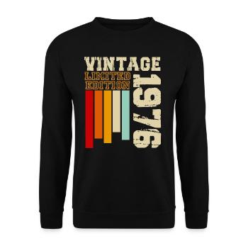 1976 - Unisex Sweatshirt - black - Front - Alina (178cm) & Michal (187cm)